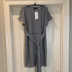NEW Merokeety Striped Black and White Dress XL